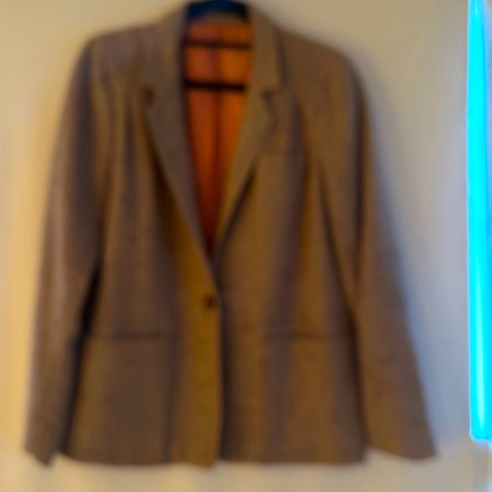 The limited One button blazer. Length 25 in
